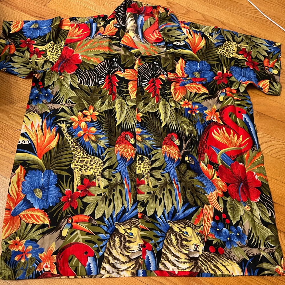 Vibrant Tropical Print Fabric